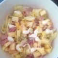 El cooksnap de Andrea Bernal cuando hizo Ensalada de piña, queso y jamón.