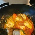 Cooksnap Azyyati Zakaria semasa beliau membuat Ayam masak asam pedas.