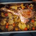 El cooksnap de Tere Redondo cuando hizo Pierna de cordero lechal al horno.