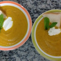 El cooksnap de Claudia Castro cuando hizo Crema de zapallo con queso crema.