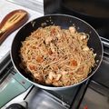 El cooksnap de Jose cuando hizo Tallarines chinos con pollo y soja.
