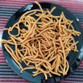 Sonal Modha's cooksnap of when they made તીખા ગાંઠિયા (Tikha Ganthiya Recipe In Gujarati).