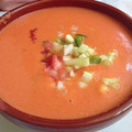 El cooksnap de Jorge Mendez cuando hizo Gazpacho.