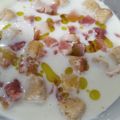 El cooksnap de Marta Marqués cuando hizo Crema fría de pepino.