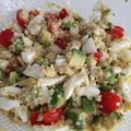 El cooksnap de Natalia cuando hizo Quinoa con tomate, aguacate y huevo duro.