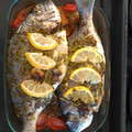 El cooksnap de Lucia Ribas cuando hizo Dorada al horno.