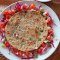 Bina Mithani's cooksnap of when they made ઇન્સ્ટન્ટ આલુ - ઓનિયન પરાઠા.