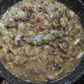 El cooksnap de Felipe Moreno cortes cuando hizo Champiñones salteados con jamón. muy fácil.