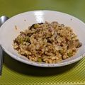 El cooksnap de Jesús Ruiz cuando hizo Risotto integral con jamón ibérico.