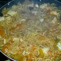 El cooksnap de Onneca Sánchez cuando hizo Fideuá de pollo.