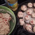 El cooksnap de Agustina Dearmas cuando hizo Pan saborizado de Salame.