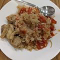 Grace Wang 的 香煎雞腿番茄炊飯 cooksnap