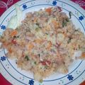 El cooksnap de Adrián cuando hizo Arroz con atún salteado de verduras 🐟.