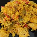 El cooksnap de Merche Fernández Gómez cuando hizo Arroz a la Paella con Pollo y Verduritas.