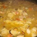 El cooksnap de Sabri Rojas cuando hizo Paella de mariscos.