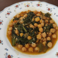 El cooksnap de Gracián cuando hizo Potaje de garbanzos con espinacas.
