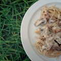 El cooksnap de Sara PA cuando hizo Pasta Carbonara.