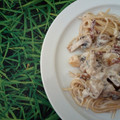 El cooksnap de Sara PA cuando hizo Pasta Carbonara.