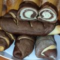 Nagyné Farkas Annamária Cooksnap-ja, amikor elkészítette a(z) Fatörzs kifli tej- és tojásmentesen receptet.