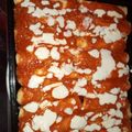 El cooksnap de Maria Barrientos cuando hizo Canelones de carne con salsa roja y blanca.