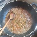 El cooksnap de Romina Caubarrere cuando hizo Relleno con Proteína de Soja.