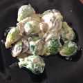 El cooksnap de Romi cuando hizo Repollitos de Bruselas y Hongos🍄🍄🍄en Crema.
