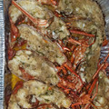 El cooksnap de Gabriel Rivera cuando hizo Langosta al horno.