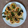 Ajita Srivastava का कुकस्नैप जब उन्होंने वेज सूजी रोल्स (veg suji rolls recipe in Hindi) बनाया था।
