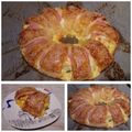Ancsyka001 Cooksnap-ja, amikor elkészítette a(z) Sajtos-tojásos-baconös tésztakoszorú receptet.