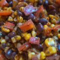 carrie's cooksnap of when they made Mind blowing black bean corn salsa.