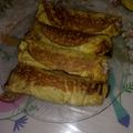 El cooksnap de Angela Villalobos cuando hizo Omelette relleno con arroz, queso mantecoso, paleta y huevo duro.