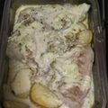 El cooksnap de Sofi Burboa cuando hizo Filet merluza con crema y papas!!.