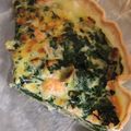 El cooksnap de Pilar cuando hizo Quiche de salmón y espinacas.