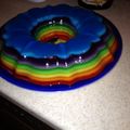 Sasha Polynice's cooksnap of when they made Rainbow jello shot cake.