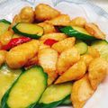 姚佩妘 的 瑪莉廚房：小黃瓜炒甜不辣 cooksnap