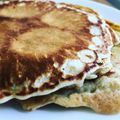 Miles's cooksnap of when they made Fluffy Pancakes.