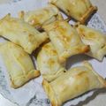 El cooksnap de Beatriz cuando hizo Pañuelitos de puerro, cebolla, morrón y queso.