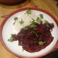 Charlie Clegg 's cooksnap of when they made Beetroot and chickpea coconut curry.
