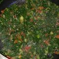 El cooksnap de Carolina Guerra cuando hizo Acelgas con tomate.
