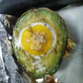 El cooksnap de Miguel Lopez Escrig cuando hizo Aguacate con huevo al horno.