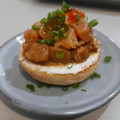 El cooksnap de Toni Martín cuando hizo Brioche de tartar de salmón marinado y aguacate.