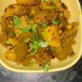 Bansal sikha का कुकस्नैप जब उन्होंने सेम आलू की सब्जी (sem aloo ki sabzi recipe in Hindi) बनाया था।