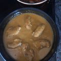 El cooksnap de Nico cuando hizo Lomos de conejo en salsa de vino.