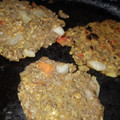 El cooksnap de Juana Carolina cuando hizo Hamburguesas de lentejas 😋😋.