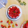 Cooksnap από Ειρήνη Μιχοπούλου στη συνταγή Αλμυρό cheese cake με καραμελωμένα ντοματίνια!!!