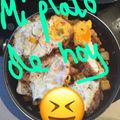 El cooksnap de Tiritas Vermellas cuando hizo Garbanzos con patatas y huevos fritos al pimentón picante.