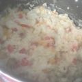 El cooksnap de Diana Contreras cuando hizo Coliflor en salsa blanca con pimiento.