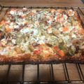 El cooksnap de Andrea Coll de Lucas cuando hizo Pizza con masa de coliflor.