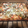 El cooksnap de Andrea Coll de Lucas cuando hizo Pizza con masa de coliflor.