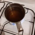 El cooksnap de Alejandra Gimenez cuando hizo Almíbar para tortas.